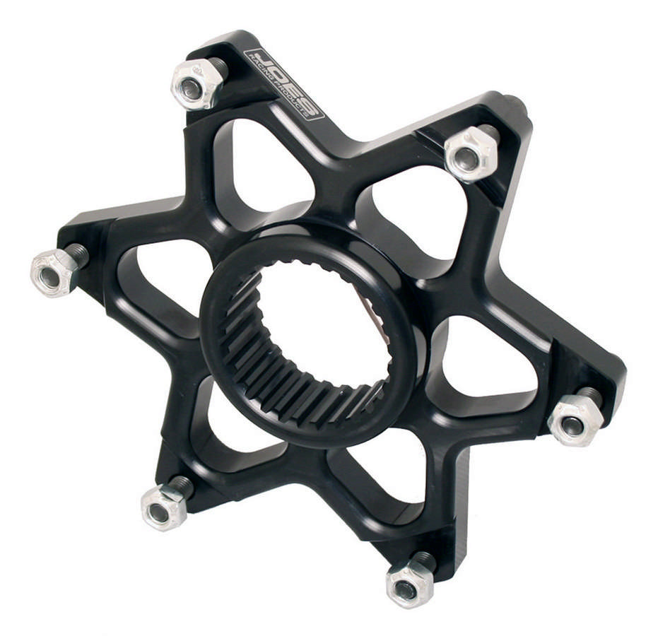 JOES Racing Products Rotor Mount 25685 for Micro Sprints, 1-3/4 Inch ID, 27 Spline, Aluminum Black Anodized