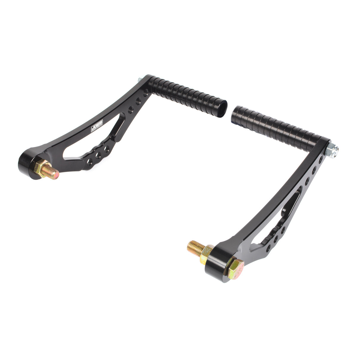 Joes Racing Products 25830-B Adjustable Pedal Assembly for Mini, Kart, and Quarter Midgets with Aluminum Construction and Black Anodized Finish