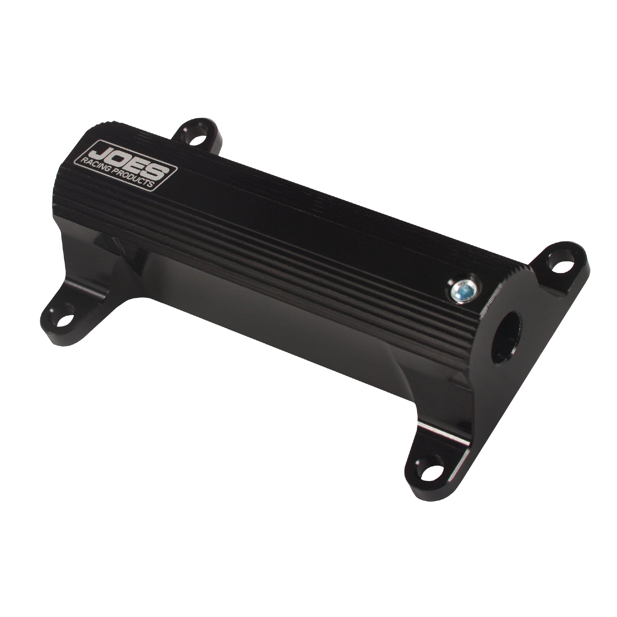 Joes Racing Products Heel Stop Billet Aluminum Threaded 3/8-24 UNF, 4 Inch Wide, Black Anodized Finish