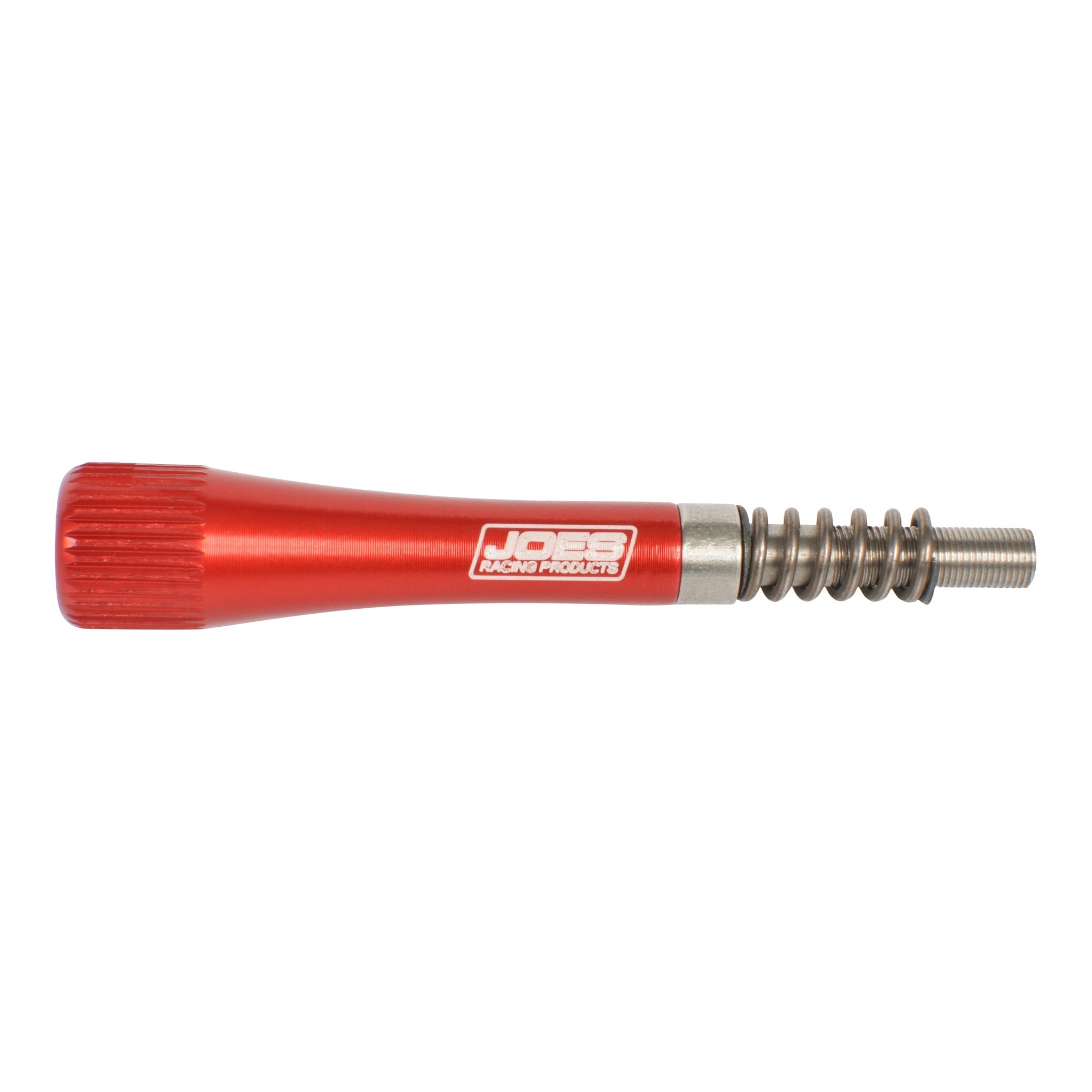 Joes Racing Products Idle Adjuster with Knurled Grip for Micro Sprint Cars, 5mm x 0.5 Thread, 3 Inches Long, Stainless Steel Spring, Red Anodized Aluminum