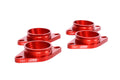 Joes Racing Products TSO Suzuki Carburetor Adapter Set of 4 with O-Rings, Aluminum, Red Anodized