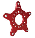 Joes Racing Products Wide Five Tire Machine Adapter Part Number 29520, Aluminum, Red Anodized Finish