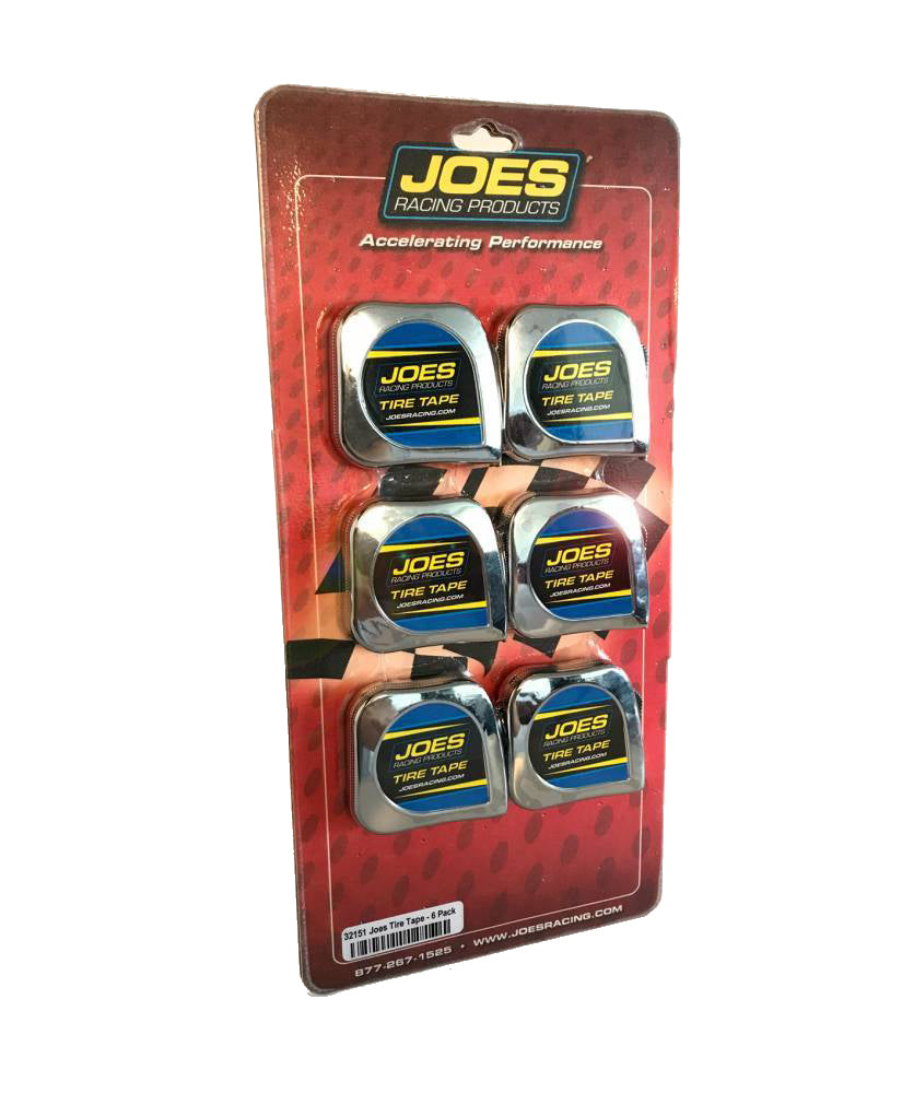 JOES Racing Products Tire Tape Measure Set of 6, 10 ft Length, 0.25 in Width, Inch and Centimeter Markings