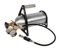 Joes Racing Products 32351-V2 Portable Nitrogen Tank Kit with Regulator, Gauge, Bracket, and Hose, 1800 PSI, Aluminum, Natural Finish
