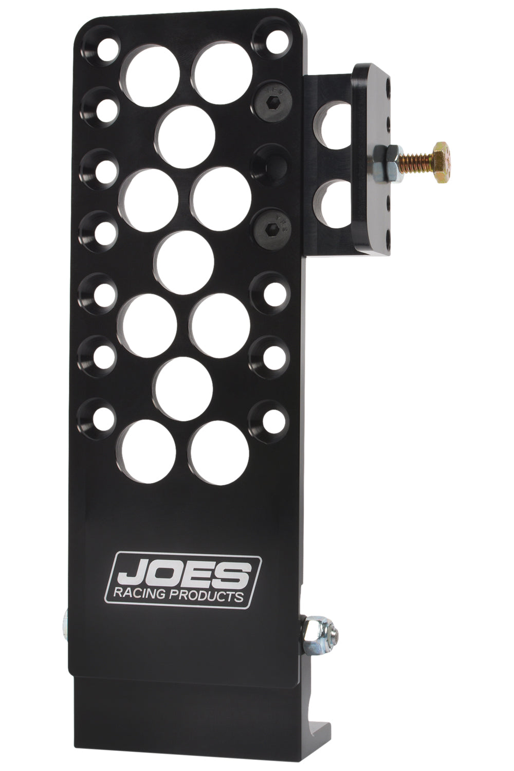 Joes Racing Products 33600-B Throttle Pedal Assembly Black Aluminum Floor Mount with Adjustable Stops