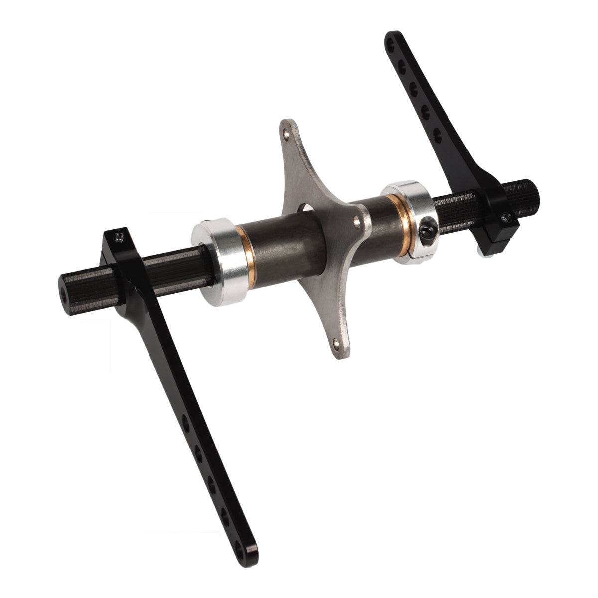 Joes Racing Products JOE33700-B Throttle Cross Shaft Bell Crank Assembly, Adjustable Panel Mount, Aluminum, Black Anodized Finish