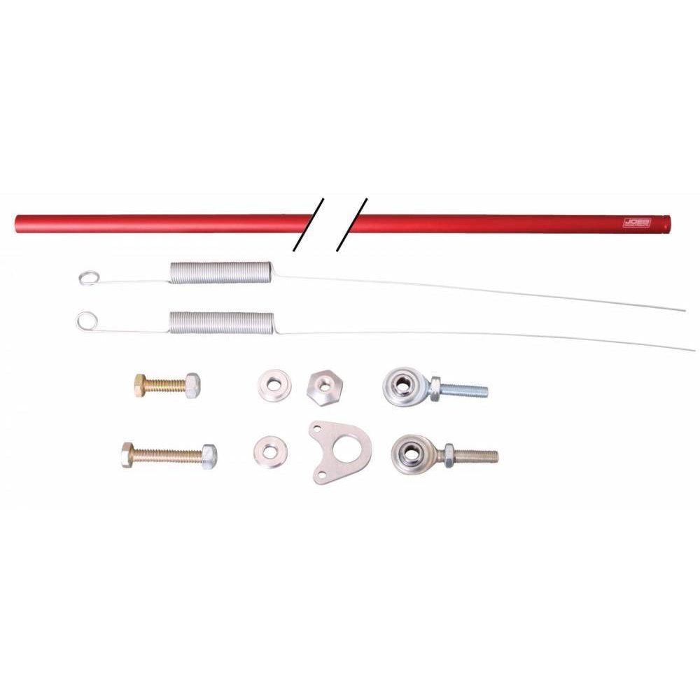 Joes Racing Products Carburetor Linkage Assembly 23 Inch Aluminum Red Anodized Kit