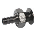 Joes Racing Products 34376 Radiator Overflow Fitting with 1/4 Inch Barb, Aluminum, Black Anodized Finish