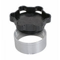 Joes Racing Products 37402 Filler Cap with Weld-In Bung for 2 Inch ID Aluminum, Black Anodized