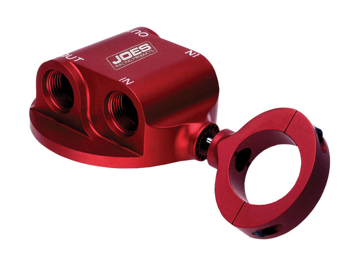 Joes Racing Products 42510 Remote Oil Filter Mount with 1-1/4 Inch Tube and 1/2 Inch NPT Ports