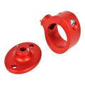Joes Racing Products Tube Clamp 1-3/4 Inch Oil Filter Mount with 22.5 Degree Rotational Clamp-On Aluminum Red Anodized