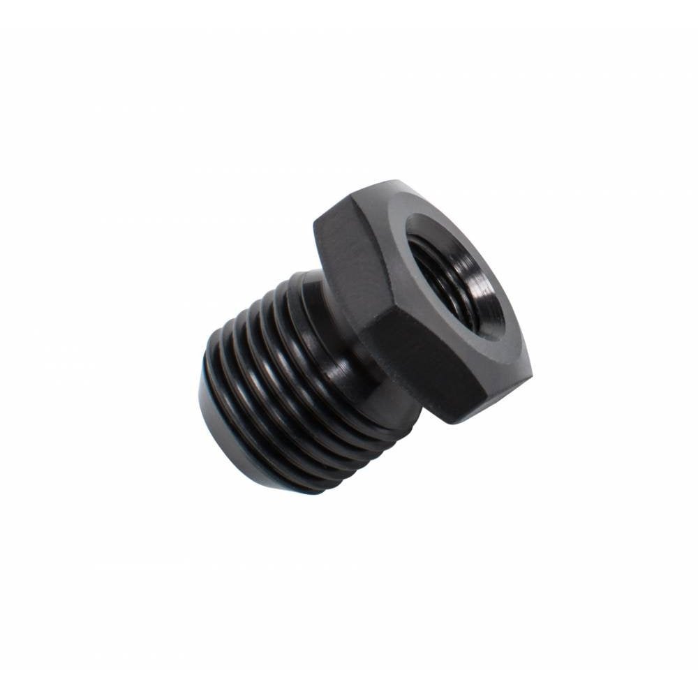 Joes Racing Products Water Temperature Plug with 1/8 Inch NPT Fitting, Aluminum, Black Anodized