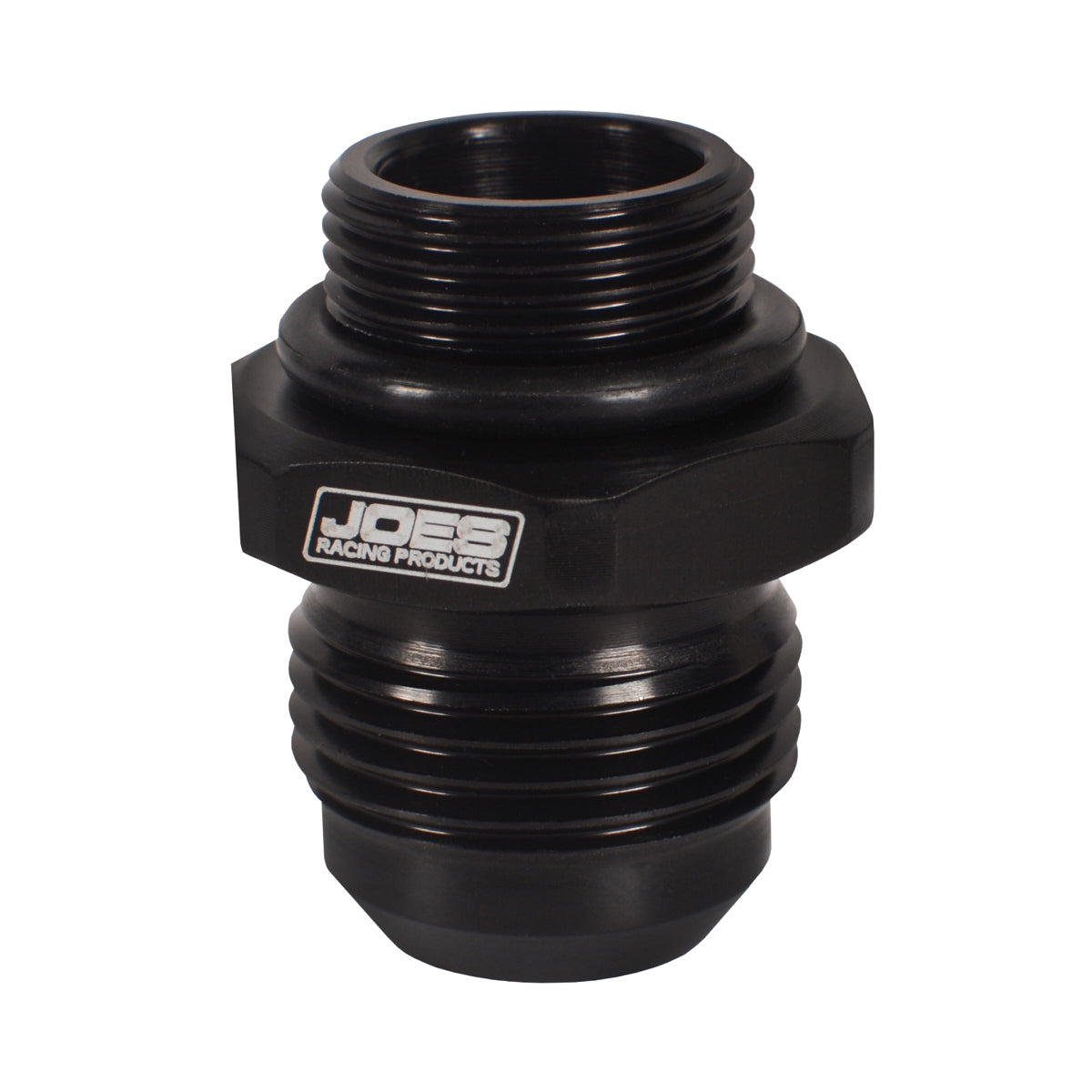 Joes Racing Products Port Fitting M22 x 1.5 to -12 AN Aluminum Black Anodized
