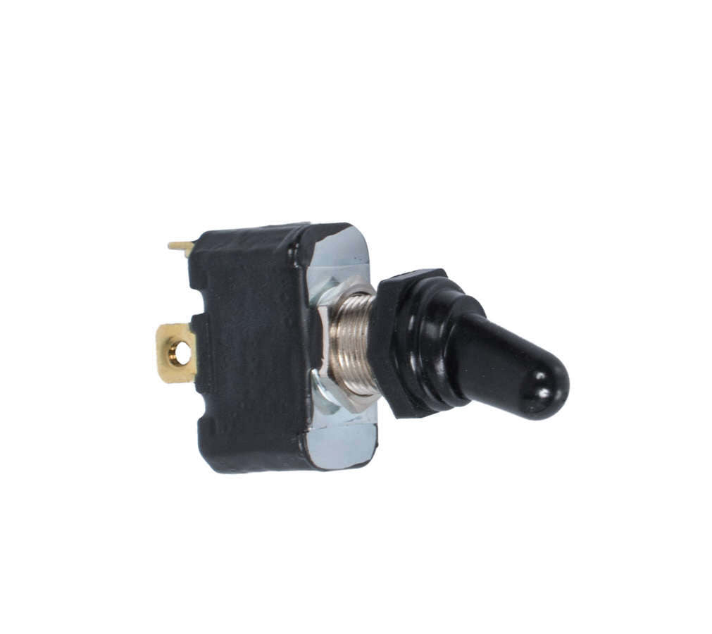 Joes Racing Products 46102 Toggle Switch with Rubber Boot and Weatherproof Cover, 40 Amp, 12V, Double Pole, On/Off, Momentary