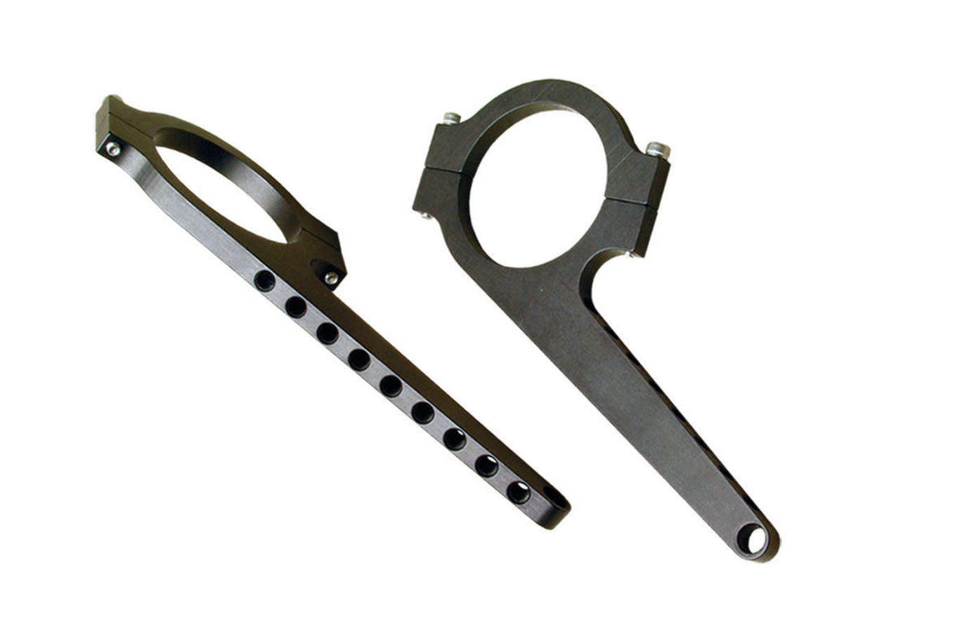 Joes Racing Products Switch Panel Bracket Pair 1-3/4 Inch Aluminum Clamp-On Black Anodized