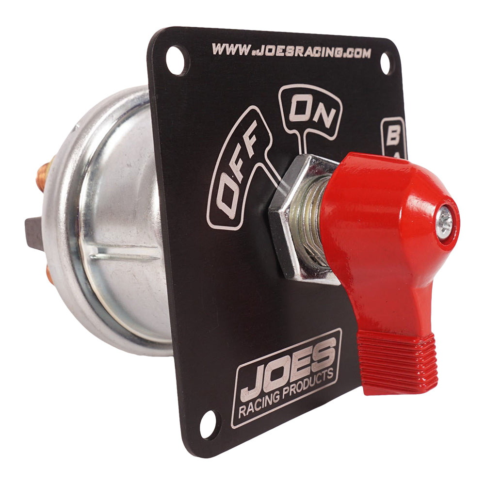 Joes Racing Products Battery Disconnect HD with Panel, 125 Amp, 12V, Rotary Switch, Panel Mount