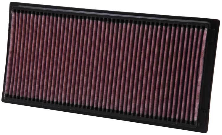 K&N Engineering 33-2084 Air Filter Element for Dodge Ram Fullsize Truck 1994-2002, Reusable Cotton Panel, 13.438 x 6.625 Inches