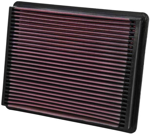 K&N Engineering 33-2135 Replacement Air Filter for GM Fullsize SUVs and Trucks, 12.5 x 9.875 Inches, Reusable Cotton Filter