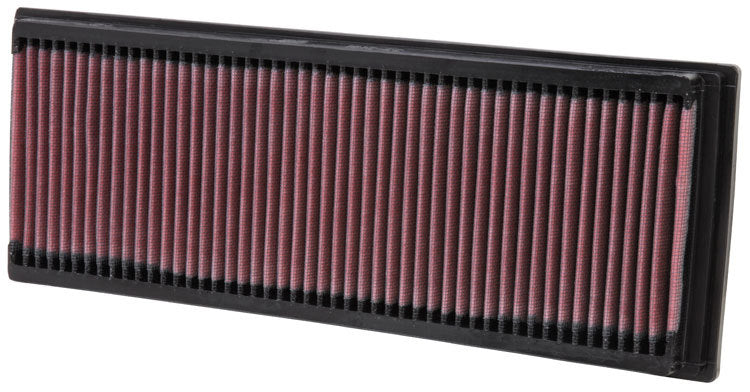 K&N Engineering 33-2181 Air Filter Element for Mercedes-Benz 1998-2015, Panel, Reusable Cotton, Red