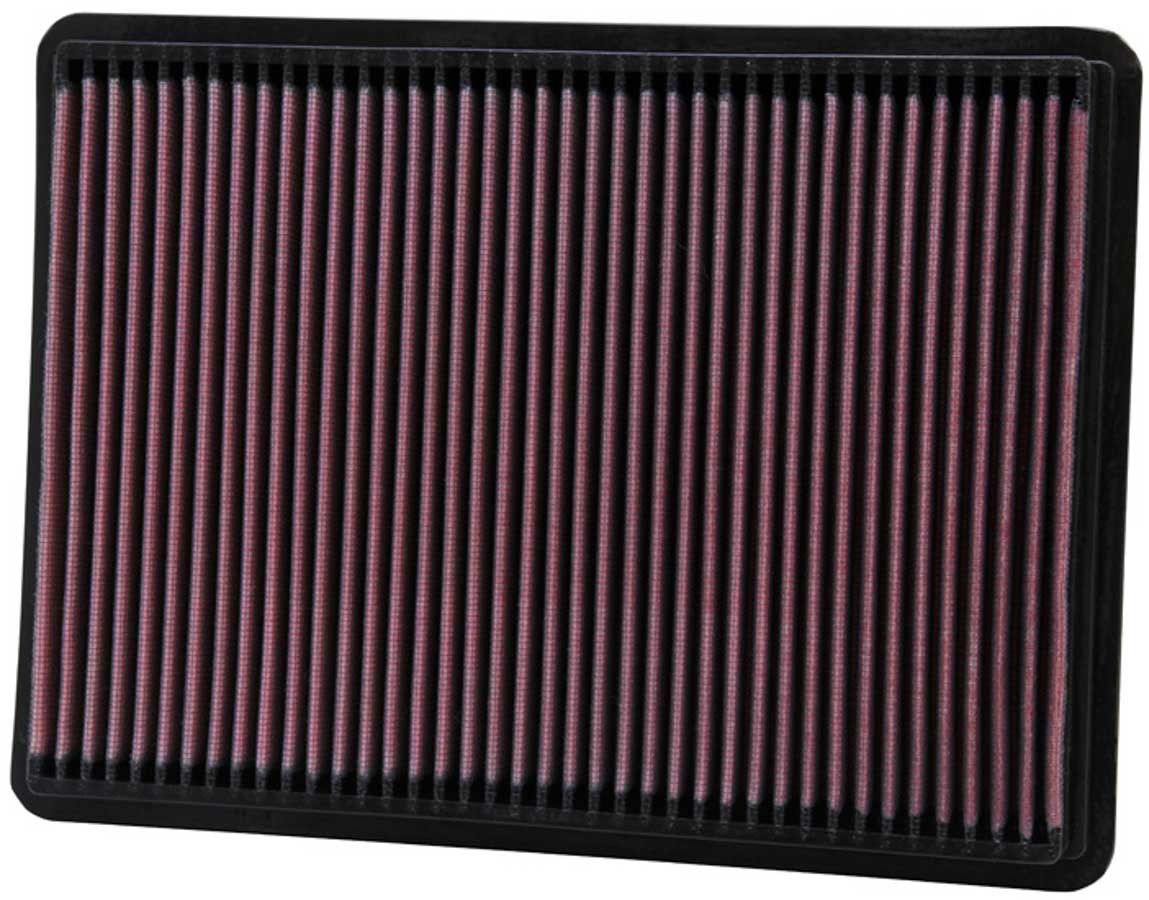 K&N Engineering Air Filter Element 33-2233 for Jeep Liberty 3.7L - Reusable Cotton Panel Filter, 11.44 x 8.5 Inches