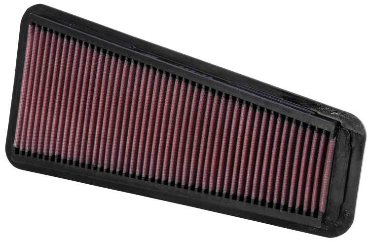 K&N Engineering 33-2281 Air Filter Element for Toyota Tundra 4.0L, Panel Style, Reusable Cotton, Red Finish
