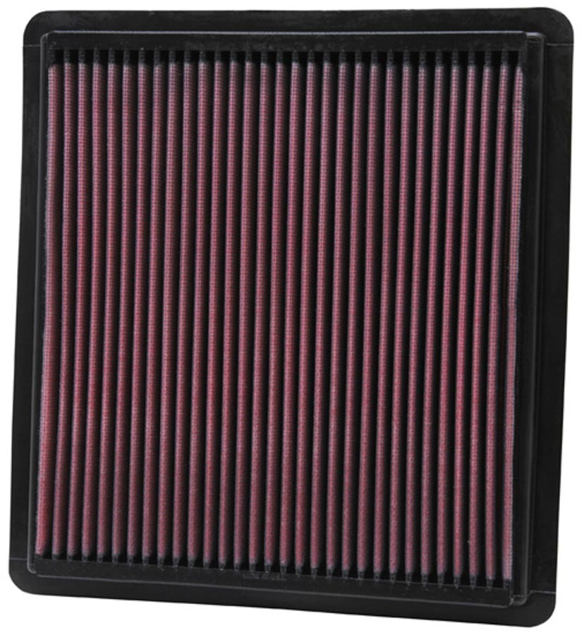 K&N Engineering Replacement Performance Air Filter for Ford Mustang 2005-2010, Panel, Reusable Cotton, Red
