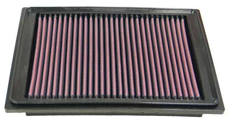 K&N Engineering 33-2305 Air Filter Element for 2005-2025 Chevrolet Corvette 6.0L, Reusable Cotton Panel, 9.375 x 7.063 Inches