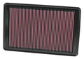 K&N Engineering 33-2369 Air Filter Element for Pontiac Solstice 2.0L, 14.75 x 9.5 Inches, Reusable Cotton Filter