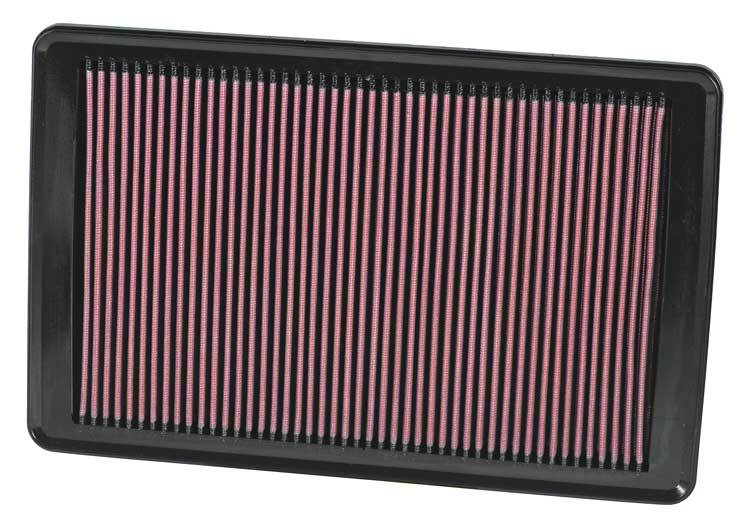 K&N Engineering 33-2369 Air Filter Element for Pontiac Solstice 2.0L, 14.75 x 9.5 Inches, Reusable Cotton Filter