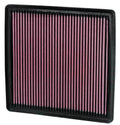 K&N Engineering 33-2385 Air Filter Element for Ford F250 5.4L and 6.8L Engines, Reusable Cotton Panel, Red Finish