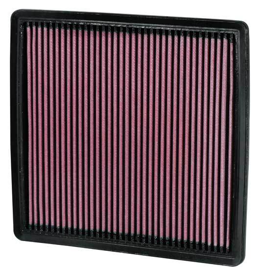 K&N Engineering 33-2385 Air Filter Element for Ford F250 5.4L and 6.8L Engines, Reusable Cotton Panel, Red Finish