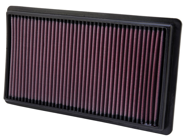 K&N Engineering 33-2395 Air Filter Element for 2007-2026 Ford Vehicles, Reusable Cotton Panel, 12 x 6.75 Inches