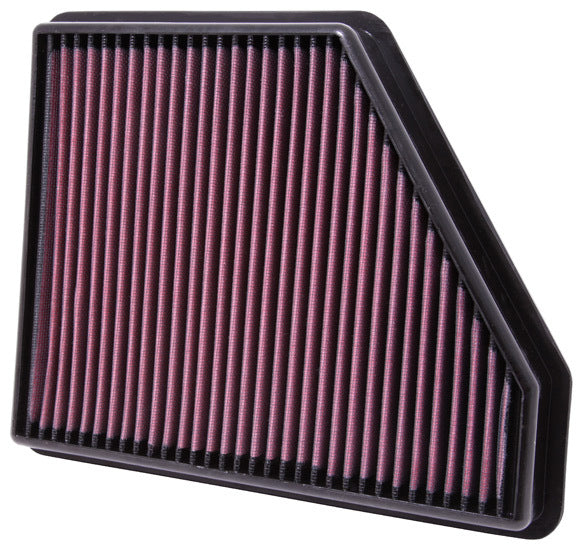 K&N Engineering 33-2434 Air Filter Element for Chevrolet Camaro 2010-2015 3.6L/6.2L - Reusable Cotton Panel Filter