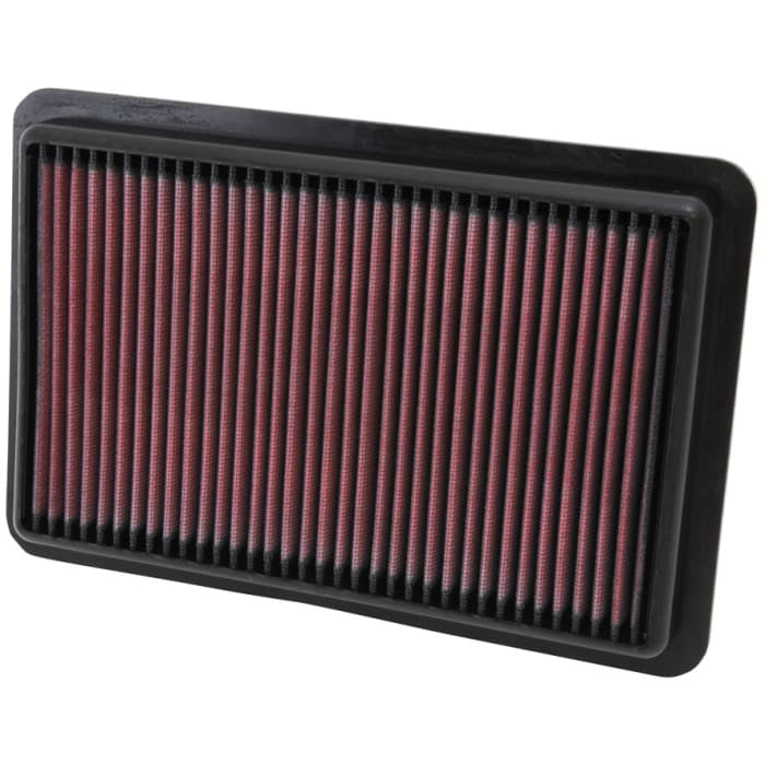K & N Engineering 33-2480 Replacement Air Filter for Mazda 6 2010-2021, Panel, Reusable Cotton, Red