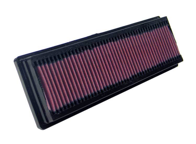 K&N Engineering 33-2844 Replacement Air Filter Element for Peugeot Vehicles, 13 x 4 Inch Panel, Reusable Cotton Red Finish