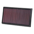 K&N Engineering 33-3005 Replacement Air Filter Panel, 11.563 x 7 Inches, Reusable Cotton, Red