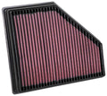K&N Engineering 33-3136 Replacement Air Filter for BMW Vehicles, Panel Style, 10.688 x 9.156 Inches, Reusable Cotton Material