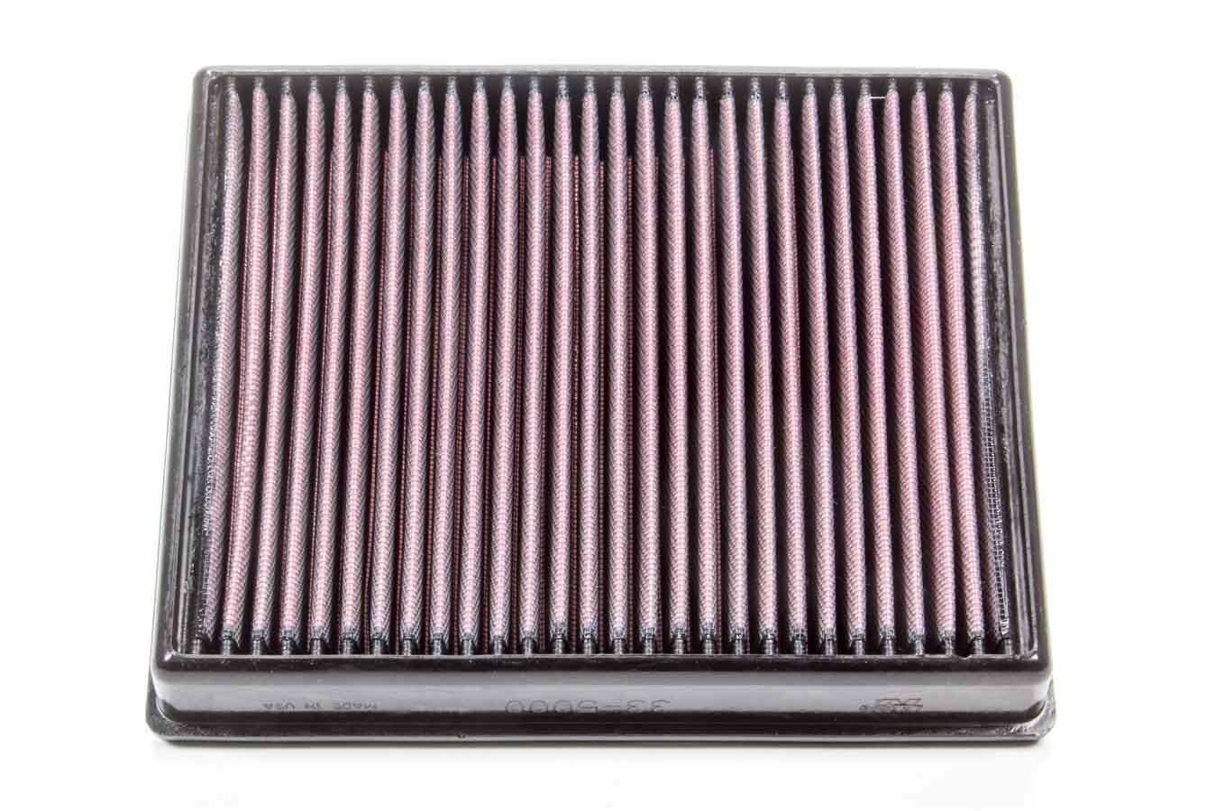 K&N Engineering 33-5000 Air Filter Element for Ford Fusion 2013-2024, Reusable Cotton Panel, 9.625 x 7.813 Inches