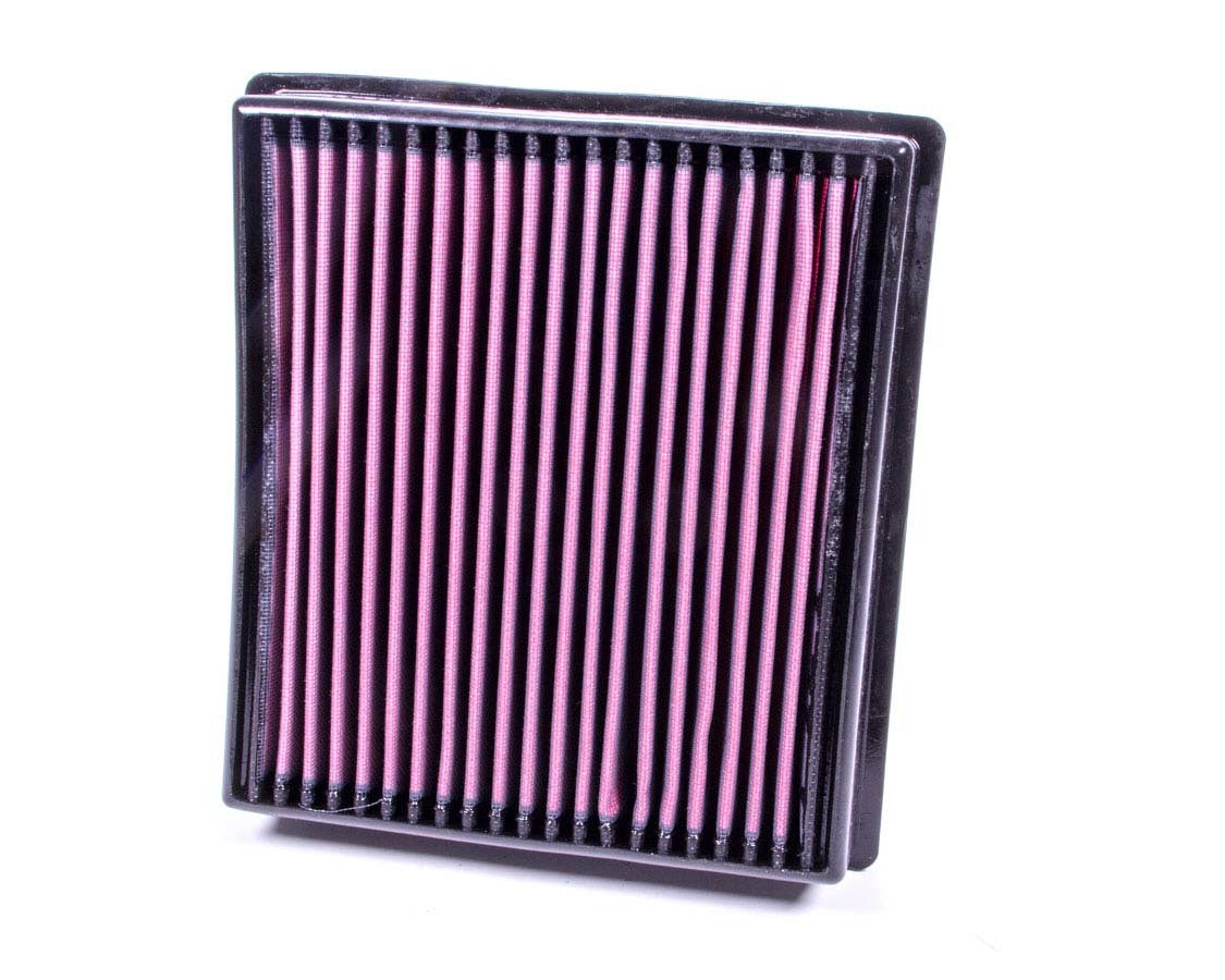 K&N Engineering 33-5005 Air Filter Element for Dodge Fullsize Trucks 2013-2026, 11 x 10.031 Inches, Reusable Cotton, Red