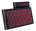K&N Engineering Replacement Air Filter for Ford Transit 2015-2026, Panel Air Filter 10.875 x 9.375 Inches, Reusable Cotton, Red
