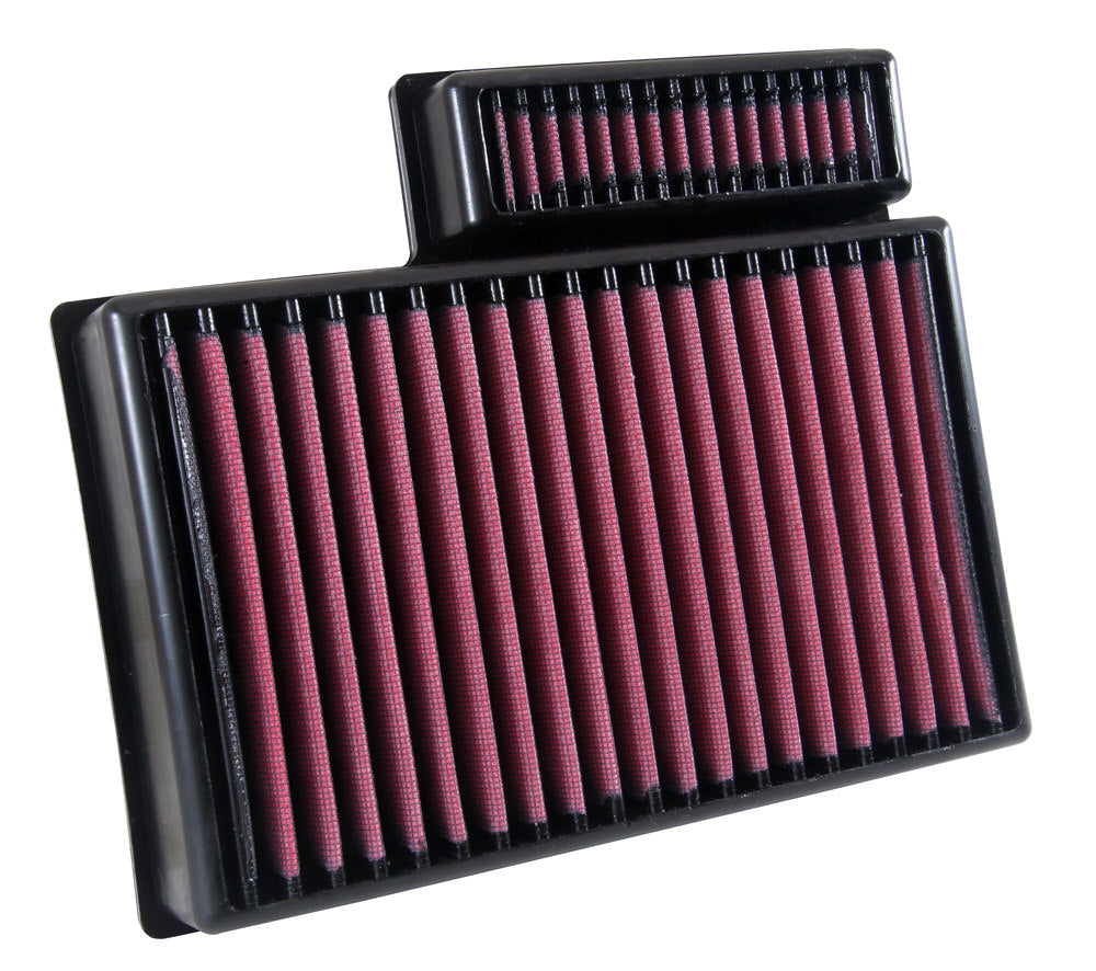 K&N Engineering Replacement Air Filter for Ford Transit 2015-2026, Panel Air Filter 10.875 x 9.375 Inches, Reusable Cotton, Red