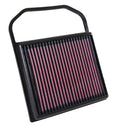 K&N Engineering Replacement Air Filter 33-5032 for Mercedes-Benz V6 Engines, Reusable Cotton Panel, 9.25 x 7.375 Inches