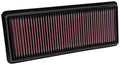 K&N Engineering Replacement Air Filter 33-5040 for Mazda Miata 2015-2025, Panel Filter, Reusable Cotton, Red Finish