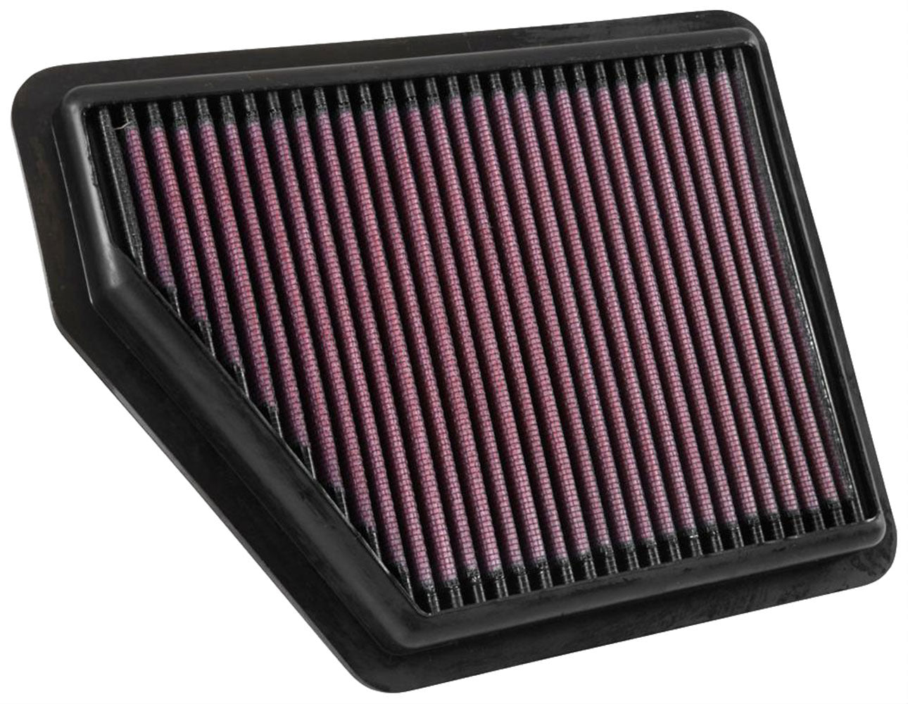 K&N Engineering 33-5045 Replacement Air Filter for Honda Civic and HR-V, 9.28 x 7.22 Inches, Reusable Cotton Element in Red