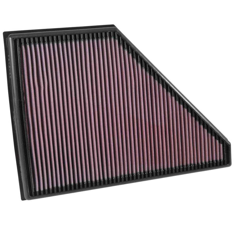 K&N Engineering Replacement Air Filter 33-5056 for GM Midsize SUVs, 14.125 x 10.156 Inches, Reusable Cotton Filter
