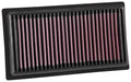 K&N Engineering 33-5060 Replacement Air Filter Panel for Subaru BRZ and Toyota 86, 10.625 x 5.938 Inches, Reusable Cotton Filter in Red