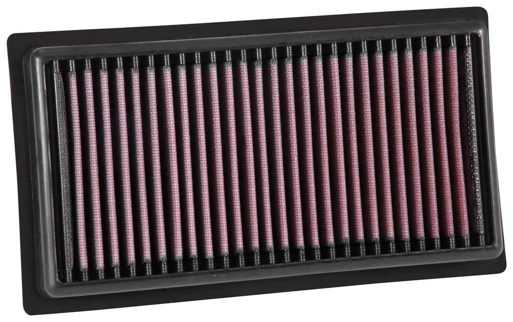 K&N Engineering 33-5060 Replacement Air Filter Panel for Subaru BRZ and Toyota 86, 10.625 x 5.938 Inches, Reusable Cotton Filter in Red