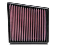 K&N Engineering 33-5065 Air Filter Element for GM Duramax 6.6L Truck, Reusable Cotton Panel, Red Finish