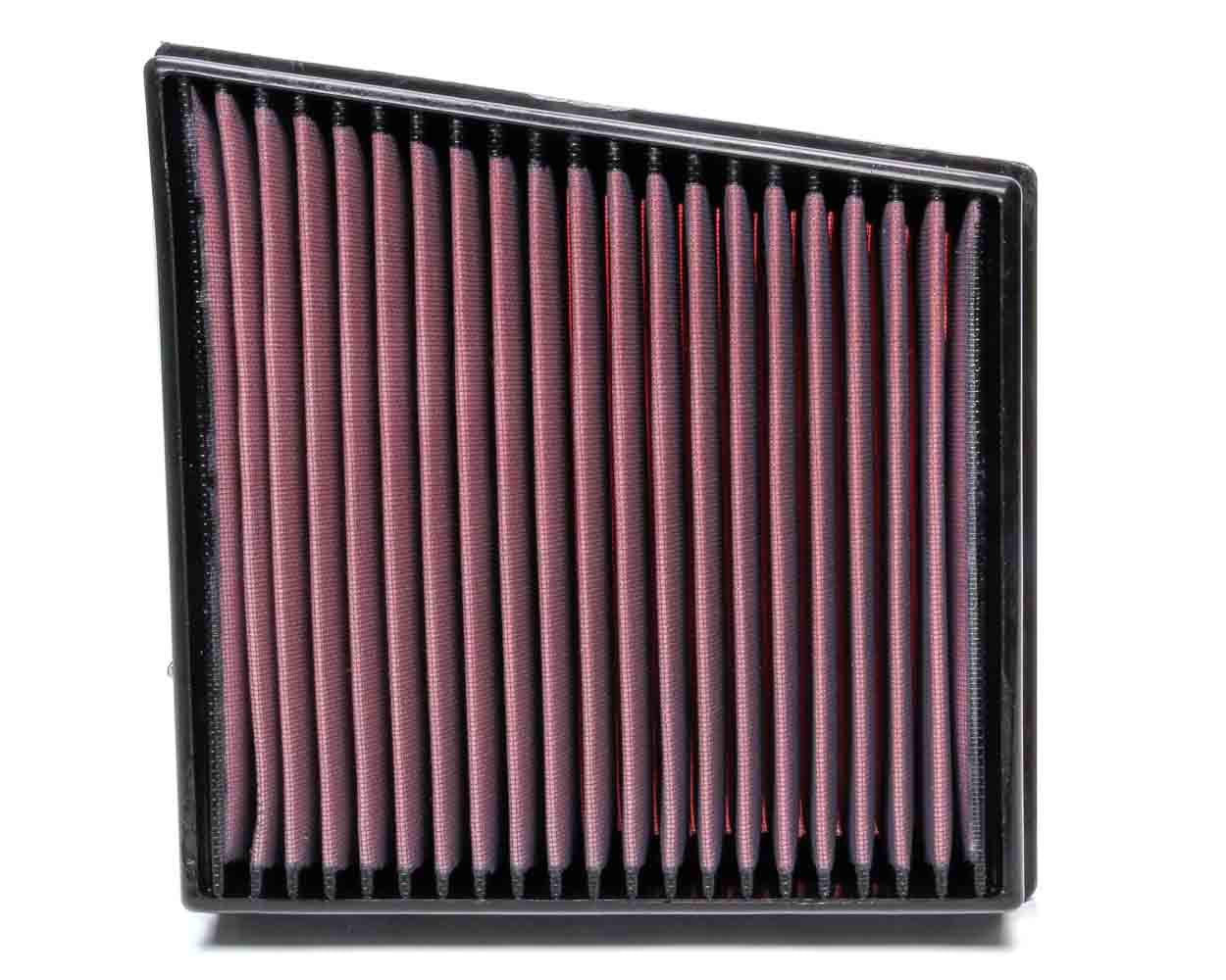K&N Engineering 33-5065 Air Filter Element for GM Duramax 6.6L Truck, Reusable Cotton Panel, Red Finish