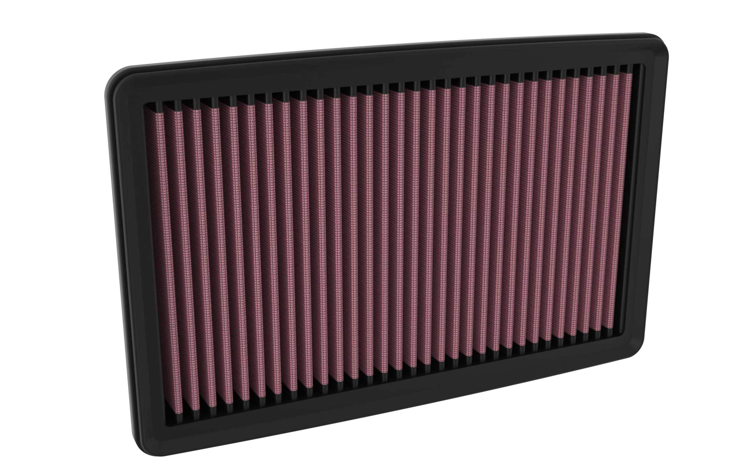 K&N Engineering 33-5139 Replacement Air Filter for Acura Integra and Honda Civic, 11.125 x 7.188 Inches, Reusable Cotton Element